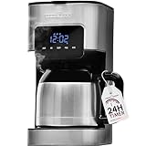 Profi Cook Kaffeemaschine | 8-10 Tassen | Zeitschaltuhr | Sensor...