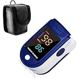 Professioneller Fingerpulsoximeter mit Geschenk-Schutzhülle, präzises...