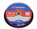 Verbatim BD-RE Single Layer Blu-ray Rohlinge 25 GB, Blu-ray-Disc mit...