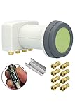 GSS Helios Quad LNB (4 Teilnehmer 4fach) für Digital Satellitenschüssel -...