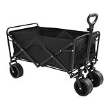 Loobiiny Faltbar Bollerwagen,Klappwagen Mit Aufbewahrungstaschen,115kg...