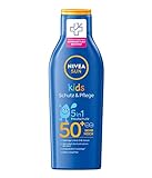 NIVEA SUN Kids Schutz & Pflege Sonnenmilch LSF 50+ (200 ml), pflegende...