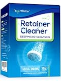 Retainer Cleaner Tablets für Zahngeräte und Nacht- und Mundschutz,...