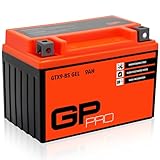 GP-PRO Gel-Batterie 12V 9Ah GTX9-BS Rollerbatterie/Motorradbatterie,...
