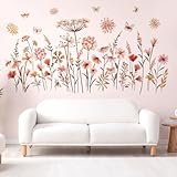 Wandtattoo Pusteblume, Löwenzahn Wandsticker, Pusteblume Wandtattoo Blumen...