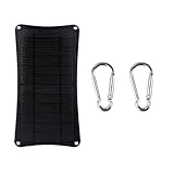 DewinLVD 10W 5V Solarpanel, Ausgang Dual-USB-Port 2A, bequemes...