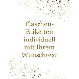 8 Flaschenetiketten selbstklebend mit Text personalisiert - Etikett...