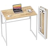 GreenForest Kleiner Schreibtisch Klappbar 80 x 48 cm, Keine Montage...
