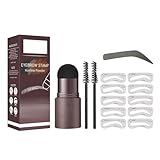 Clawrex Wasserdicht Augenbrauenstempel, Augenbrauen Schablone Set,...