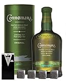 Connemara peated irischer Single Malt Whiskey + 4 Whisky Kühlsteine im...