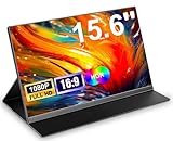 15,6'' Portable Monitor, 1080P FHD Tragbarer Monitor mit Schutzhülle,...