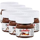 Nutella 7x Ferrero Nutella World Glas Brotaufstrich Schokolade 25g