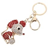 HANABASS Modischer Ratten Schlüsselanhänger aus Zinklegierung Leichter...