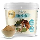 Ida Plus - Reines Bierhefe-Pulver - 3 kg - 100% Naturprodukt für Hunde,...