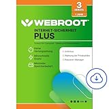 WEBROOT Internet Security Plus 2025 | + Passwort-Manager, Smartphone and...