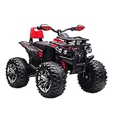 HOMCOM Elektro-Quad 12V Kinderquad mit Scheinwerfer, Kindermotorrad mit...