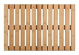 WENKO Baderost Mod. Indoor & Outdoor Bambus rutschfeste Badematte aus...