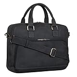 Benthill Aktentasche Leder Laptoptasche - Ledertasche für Herren und Damen...