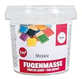 Rayher Fugenmasse für Mosaikarbeiten, reinweiß, 1A Qualität, Becher 500...