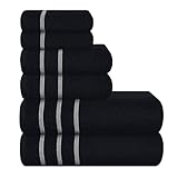MyOwn Ultra Soft 6er-Pack Baumwoll-Handtuch-Set, enthält 2 übergroße...