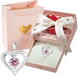 goldmiky Rosenbox mit 8 Infinity Rosen- Rosa Ewige Rose Konservierte Blumen...
