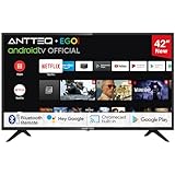 Antteq G42 Smart TV 42 Zoll Fernseher FHD 1080P, Voice Control,DAZN, Play...