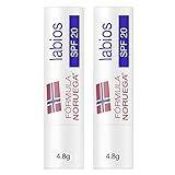 Neutrogena Norwegische Formel LSF 20 (2 x 4,8 g), Lippenbalsam für...