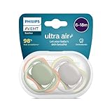 Philips AVENT Ultra Air Schnuller, BPA-freier Schnuller für Babys von 6...