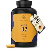 Vitamin B2 Riboflavin - Hochdosiert: 250mg Riboflavin - 240 Kapseln (Big...