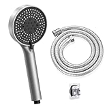 Hochdruck Duschkopf mit Schlauch 2m, Wassersparender Handbrause mit 5...