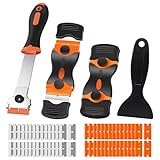 Wdmxszdq 4er Pack Rasierklingenschaber, Reinigungsschaber, enthält 30...