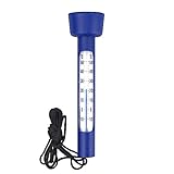 Pool Thermometer Wassertemperatur Thermometer Schwimmend Analog Leicht...