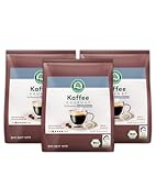 LEBENSBAUM 3 x Bio Kaffe Gourmet Pads entkoffeiniert, Kaffeepads Set, 3er...