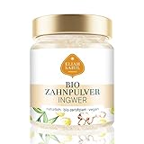 BIO Zahnpulver mit INGWER und Xylit - VEGAN - OHNE künstliche Zusatzstoffe...