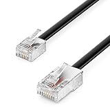 deleyCON 6m Telefonkabel RJ11 auf RJ45 Modularkabel Flachkabel RJ11 Stecker...