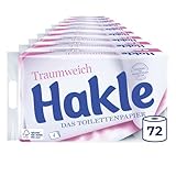 Hakle Traumweich Toilettenpapier – 72 Rollen, Sanfte Reinigung für...