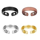 4 Stück Lymphdrainage Magnetringe,Mag Rostate Therapy Ring,Unisex...