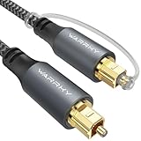 WARRKY Optisches Audiokabel, Optical Audio Cable, [Nylon Geflochten,...