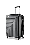 R Roncato Trolley FIBRA, erweiterbar, Schwarz , M, Hartschalenkoffer,...