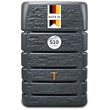 4rain Slim Stone Decor Regentonne Mauertank 510 Liter Graphite Grey -...