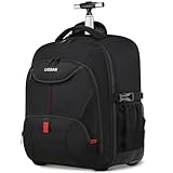 Laptop Trolley Rucksack Business Rolling 17 Zoll Laptop Rucksack mit...