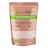 GreatVita Bio Flohsamenschalen, 99% rein, 500g indische Flohsamenschalen,...