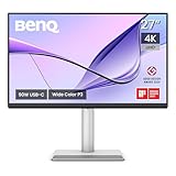 BenQ MA270U 27 Zoll 4K 3840x2160 Monitor für MacBook Pro/Air, Dual USB-C,...
