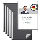 STRATAG Klemmmappen Klemmschienen-Set mit transparentem Deckel aus PP...