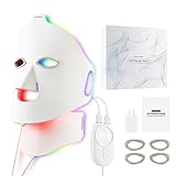 Led Maske Gesicht,Weiches Silikon,Gesicht Und Hals Lichttherapie...