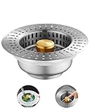 Universal Abflusssieb Küchenspüle Waschbeckenstöpsel für Tiefe  55 mm,...