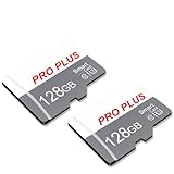 2 Pack Speicherkarte 128GB with Adapter, High Speed Memory Card, UHS-I C10...