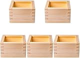 TAYYSMY Sake-Becher, japanische Tassen-Box, Hinoki-Holz,...