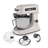 Klarstein Chiara 1600W Küchenmaschine – 5L Edelstahlschüssel, 12...