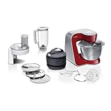 Bosch Küchenmaschine Serie 4 MUM58720,Edelstahl-Schüssel 3,9 L, Mixer...